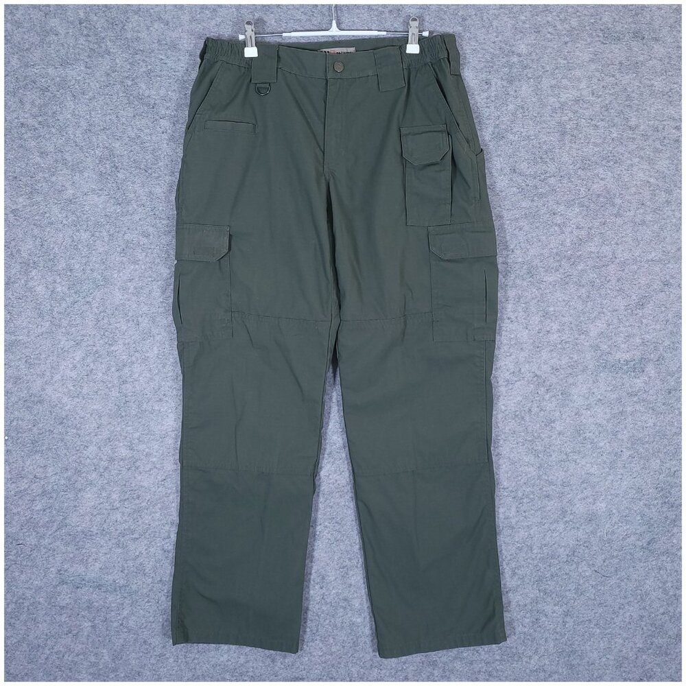 5.11 Tactical Womens Regular Fit Taclite Pro Ripstop Cargo Pants Green Size 12